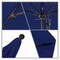 California Umbrella 9' Black Aluminum Market Patio Umbrella, Pacifica Navy 194061335895 - alternate 3